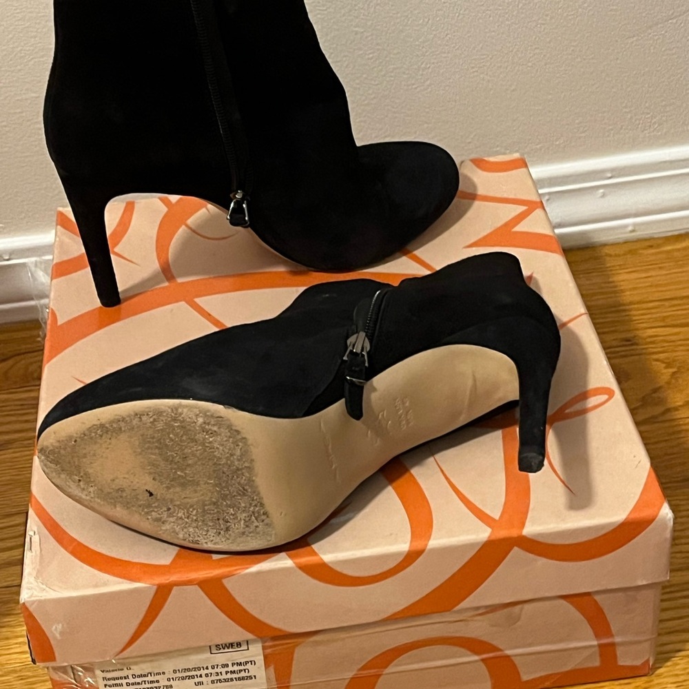 Via Spiga Black Heeled Boots - Picture 2 of 3